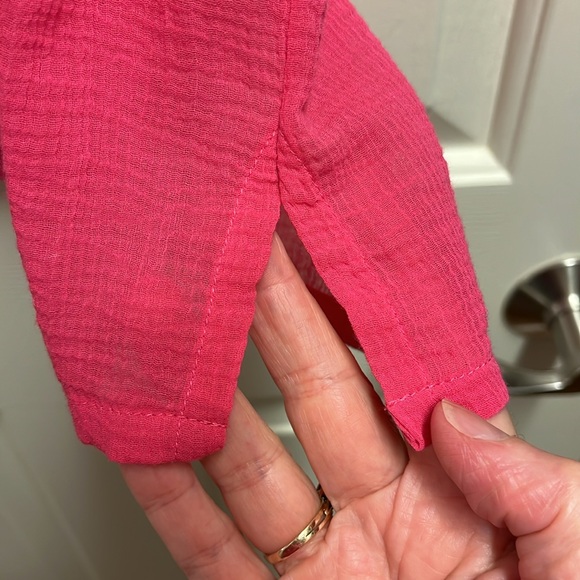 Tommy Bahama Vibrant Pink Coastview Gauze Blouse NWT - Picture 5 of 5